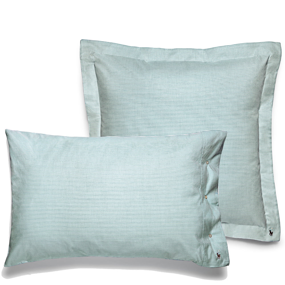Ralph Lauren Oxford Pillowcases Evergreen in Colour Woven Pillowcases at  Seymour's Home