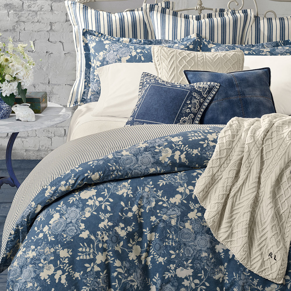 Ralph Lauren Home Eckley Denim Cushio | Seymour's Home