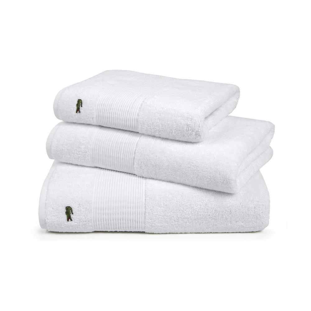 Lacoste L Le Croco Towel Blanc in 