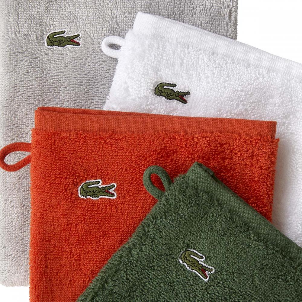 Lacoste Croc Solid 16 x 30 Cotton Hand Towel - Orangeade