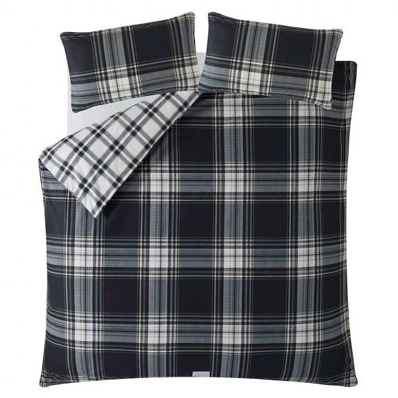 Jack Wills Camel Check Duvet Set in Flannelette Duvet Covers at Seymour's Home