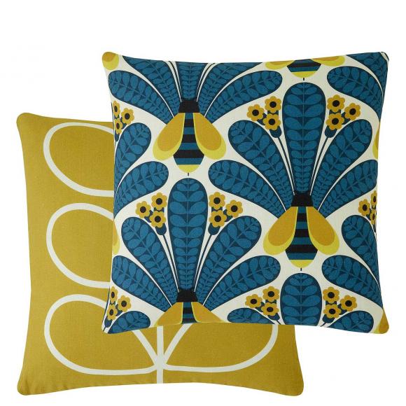 Orla Kiely Bright Honey Bee Navy Cushion
