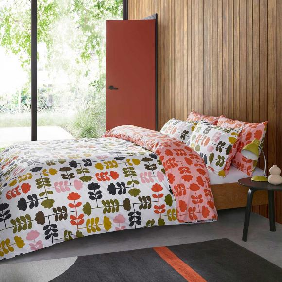 Orla Kiely Cut Stem Multi Paprika Bedlinen