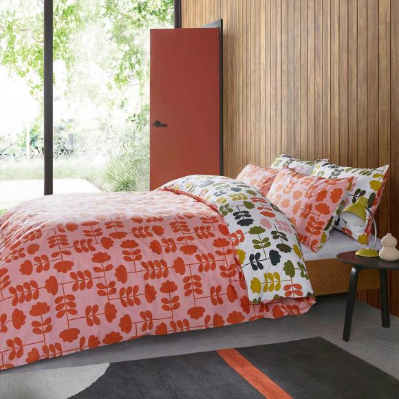 Orla Kiely Cut Stem Multi Paprika Bedlinen