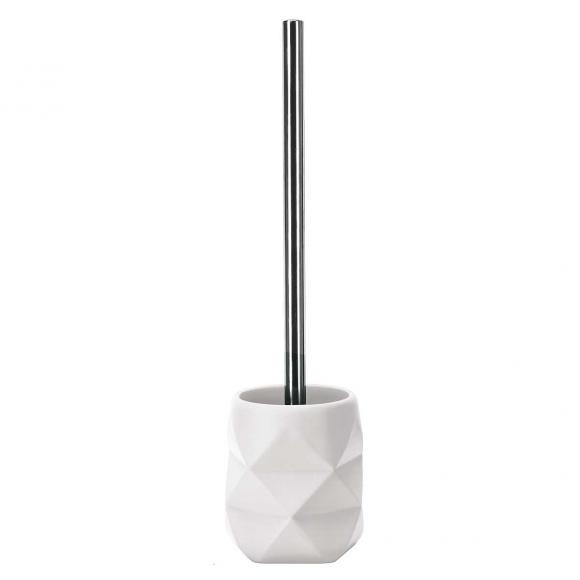Kleine Wolke Crackle White Toilet Brush Holder