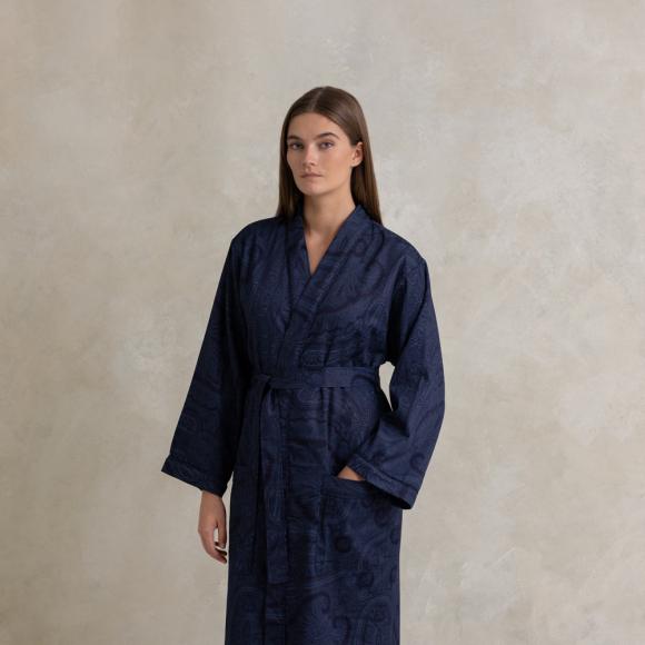 Ralph Lauren Home Doncaster Kimono Robe Navy