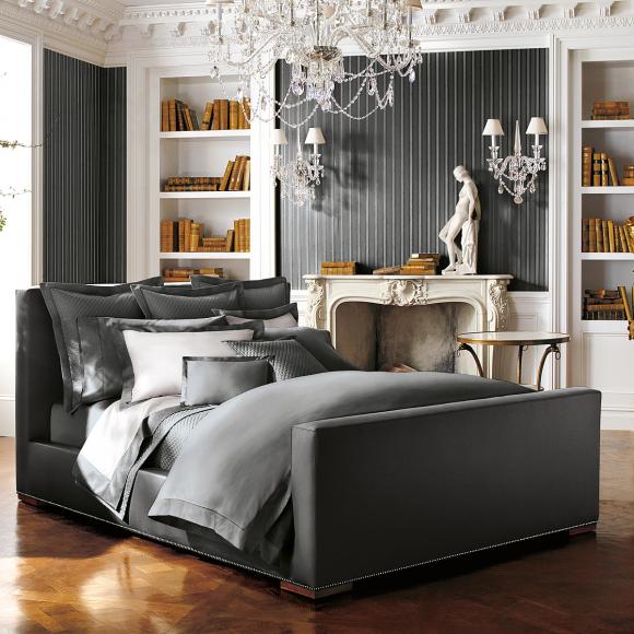 Ralph Lauren Home Langdon 624 Fitted Sheet Graphite