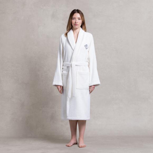 Ralph Lauren Home Langdon Shawl Collar Robe White