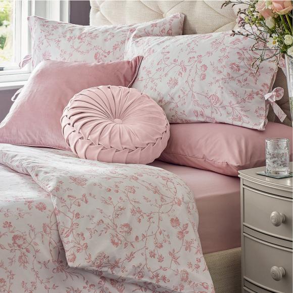 Laura Ashley Aria Blush Duvet Cover Set
