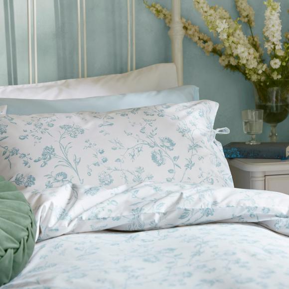 Laura Ashley Aria Eucalyptus Duvet Cover Set