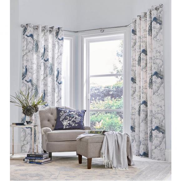 Laura Ashley Belvedere Midnight Lined Curtains