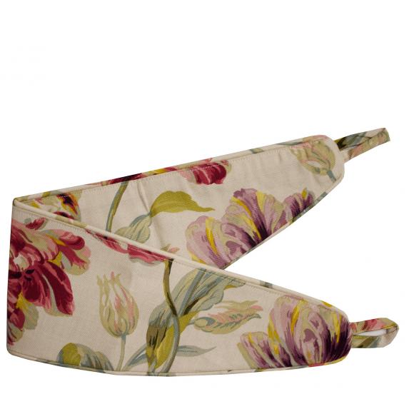 Laura Ashley Gosford Cranberry Lined Pencil Pleated Curtains