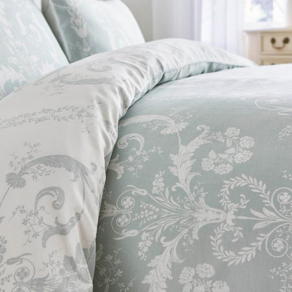 Laura Ashley Josette Duck Egg Duvet Cover Set