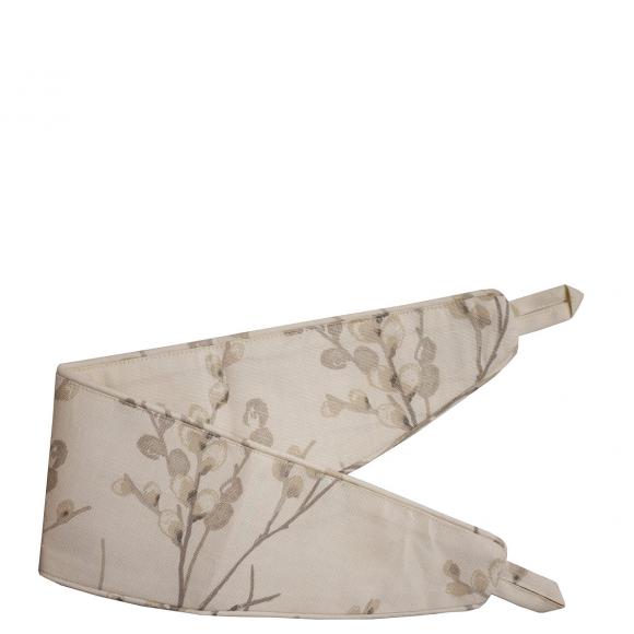 Laura Ashley Pussy Willow Off White / Dove Grey Pencil Pleated Curtains