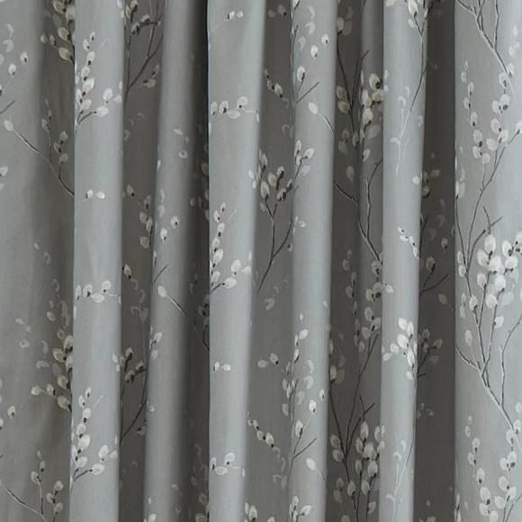 Laura Ashley Pussy Willow Steel Pencil Pleat Curtains