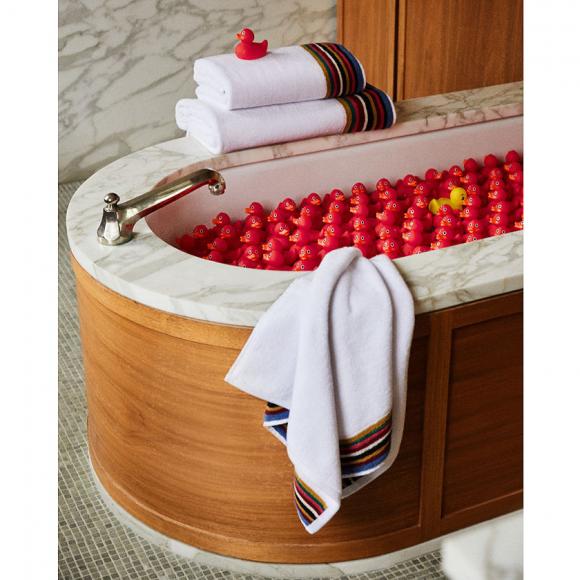 Paul Smith Signature Stripe Towel White