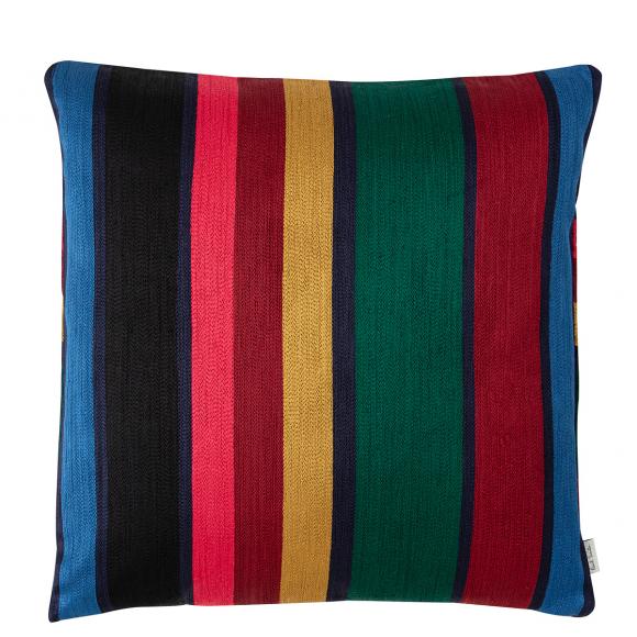 Paul Smith Embroidered Signature Stripe Cushion 96 multi