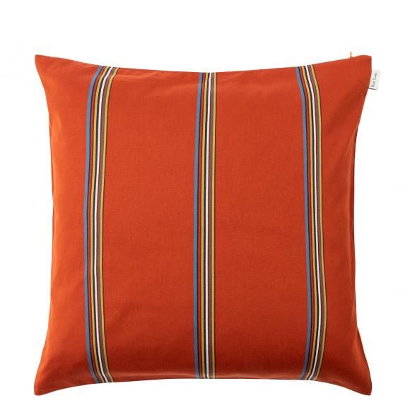 Paul Smith Solid Signature Stripe Cushion 16 Orange