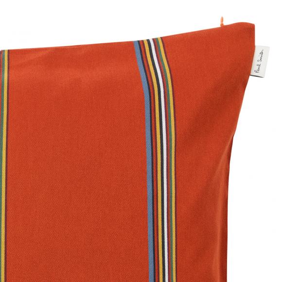 Paul Smith Solid Signature Stripe Cushion 16 Orange
