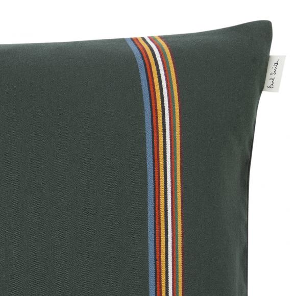 Paul Smith Solid Signature Stripe Boudoir Cushion 38 Green