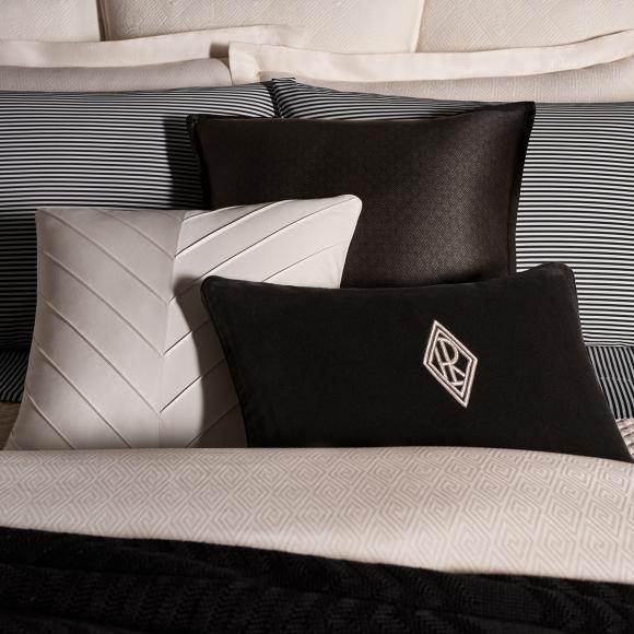 Ralph Lauren Home Shirting Pillowcases Black / White