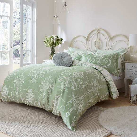 Laura Ashley Josette Fresh Green Duvet Cover Set