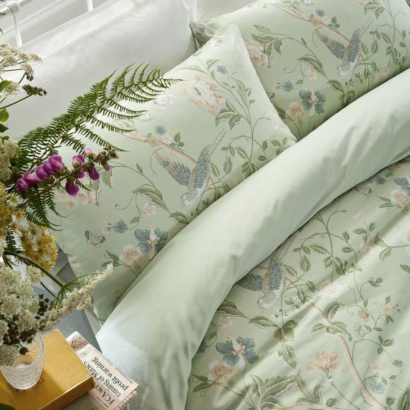 Laura Ashley Summer Palace Eau De Nil Duvet Cover Set