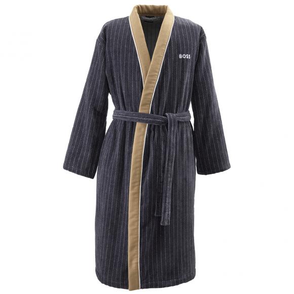Boss Home Boss Tennis Stripes Black Kimono Robe