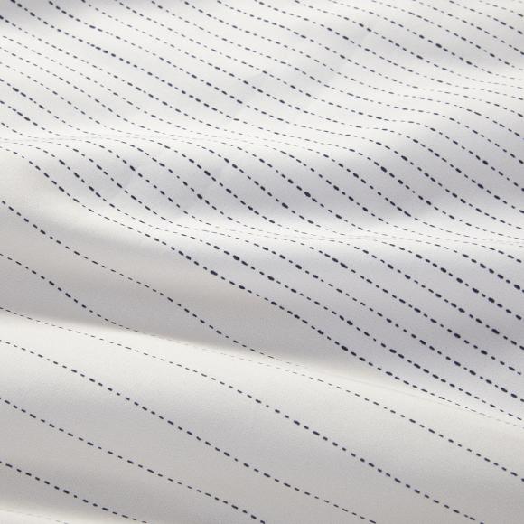 Boss Home Boss Tennis Stripes Fitted Sheet Navy