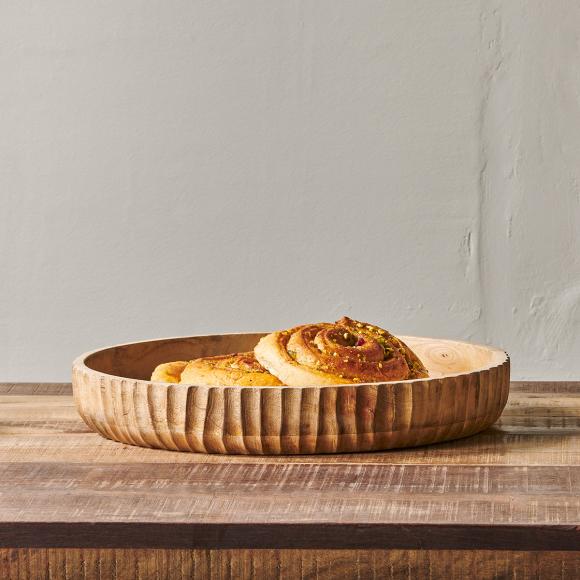 Nkuku Gavivi Mango Wood Serving Bowl 