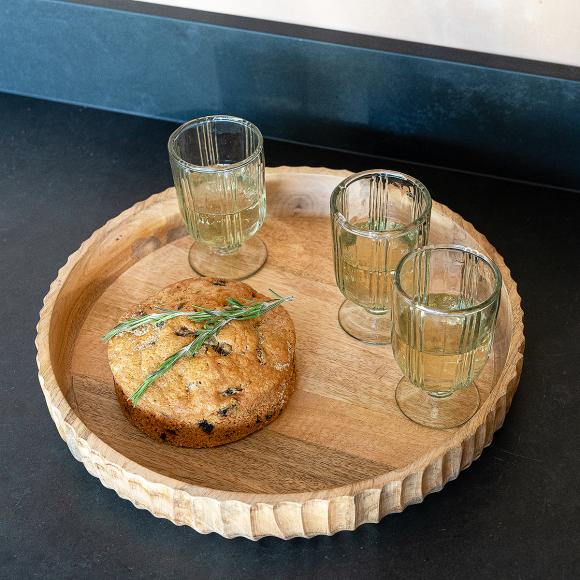 Nkuku Gavivi Mango Wood Serving Bowl 