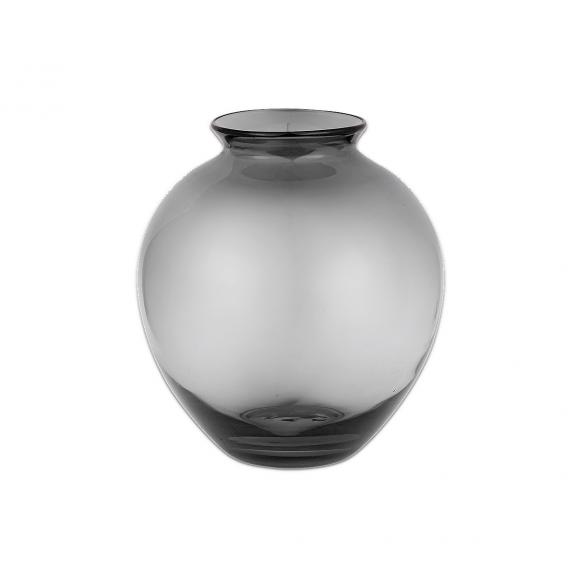 Nkuku Vanita Glass Vase - Wide - Smoke