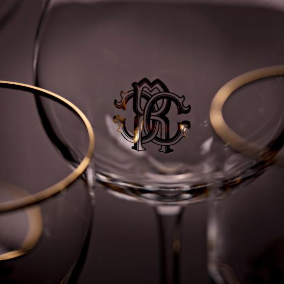 Roberto Cavalli Monogramma Gold Old Fashioned Glass