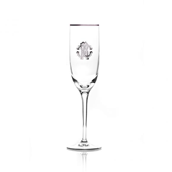 Roberto Cavalli Monogramma Platin Champagne Goblet