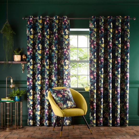 Studio G Copenhagen Midnight Eyelet Headed Curtains