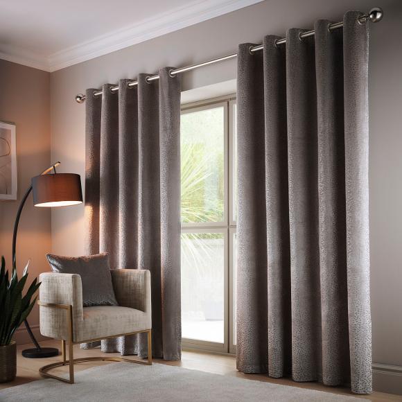 Studio G Vienna Stone Eyelet Headed Curtains