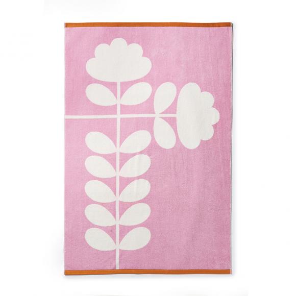 Orla Kiely Cut Stem Towels Tulip & Paprika 