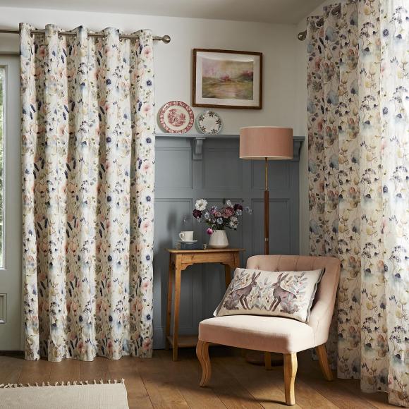 Voyage Maison Hibbertia Meadow Lined Curtains