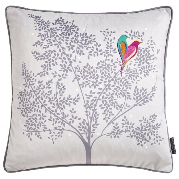 Sara Miller Love Birds Grey Cushion