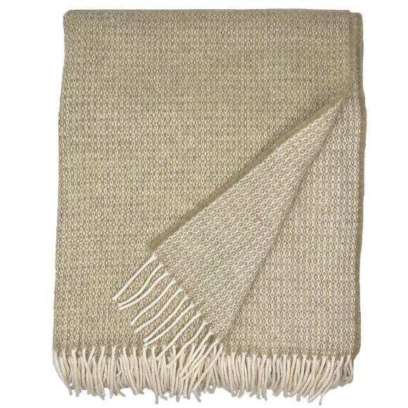 The Isle Mill Clova Bed Throw Moss