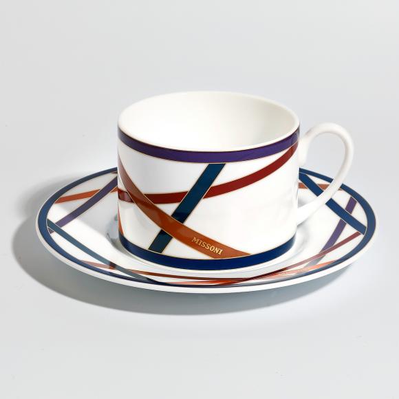Missoni Home Collection Nastri Tea Cup & Saucer
