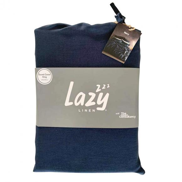 Lazy Linen Lazy Linen Duvet Cover Navy