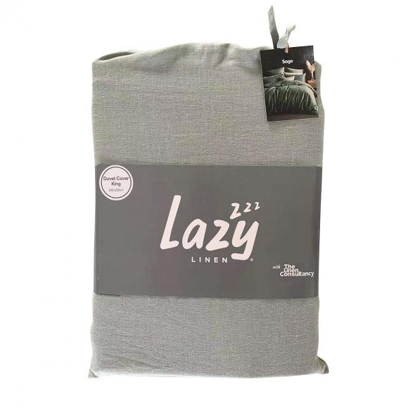 Lazy Linen Lazy Linen Duvet Cover Green