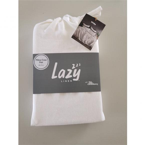 Lazy Linen Lazy Linen Pillowcase White