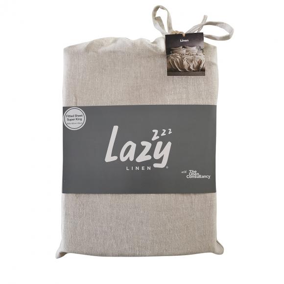 Lazy Linen Lazy Linen Fitted Sheet Linen
