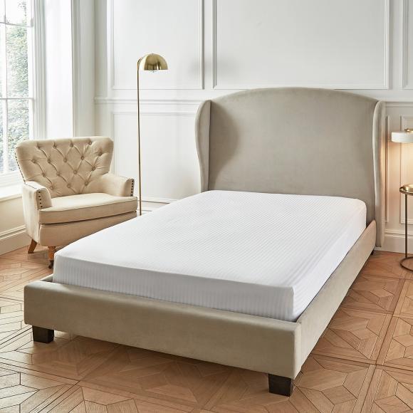 Liddell Liddell 400 Striped Sateen 38cm box depth Fitted Sheet