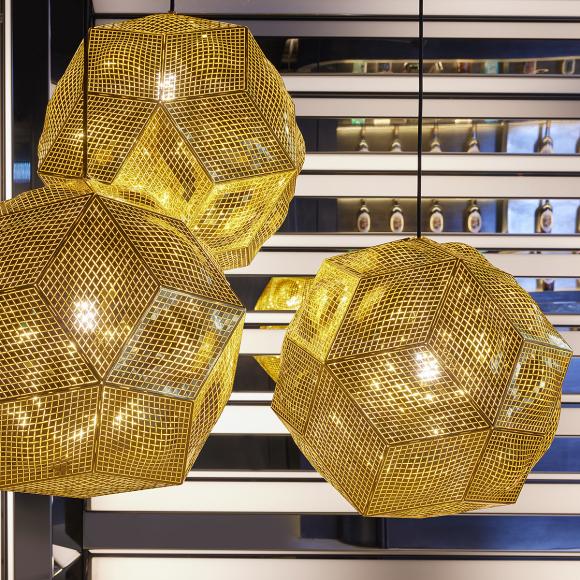 Tom Dixon Puff LED Pendant System Trio Brass