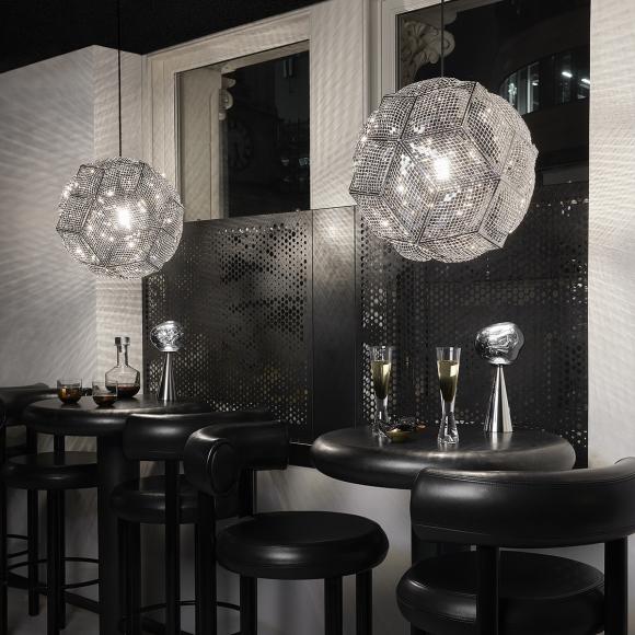 Tom Dixon Puff LED Pendant System Trio Stainless Steel
