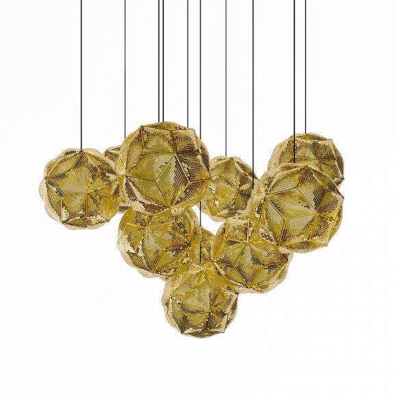 Tom Dixon Puff LED Pendant System Mega Brass