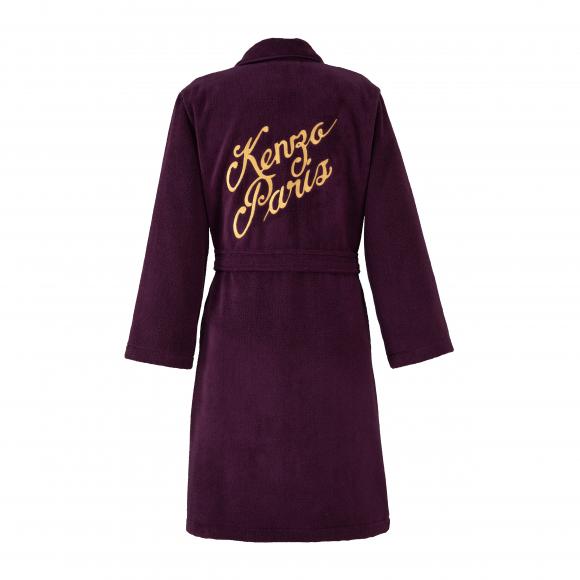 Kenzo K Varsity Kimono Robe Aubergine